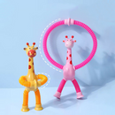 Giraesticas - Kit com 4 Girafas coloridas com Ventosas