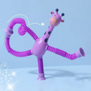 Giraesticas - Kit com 4 Girafas coloridas com Ventosas