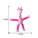 Giraesticas - Kit com 4 Girafas coloridas com Ventosas