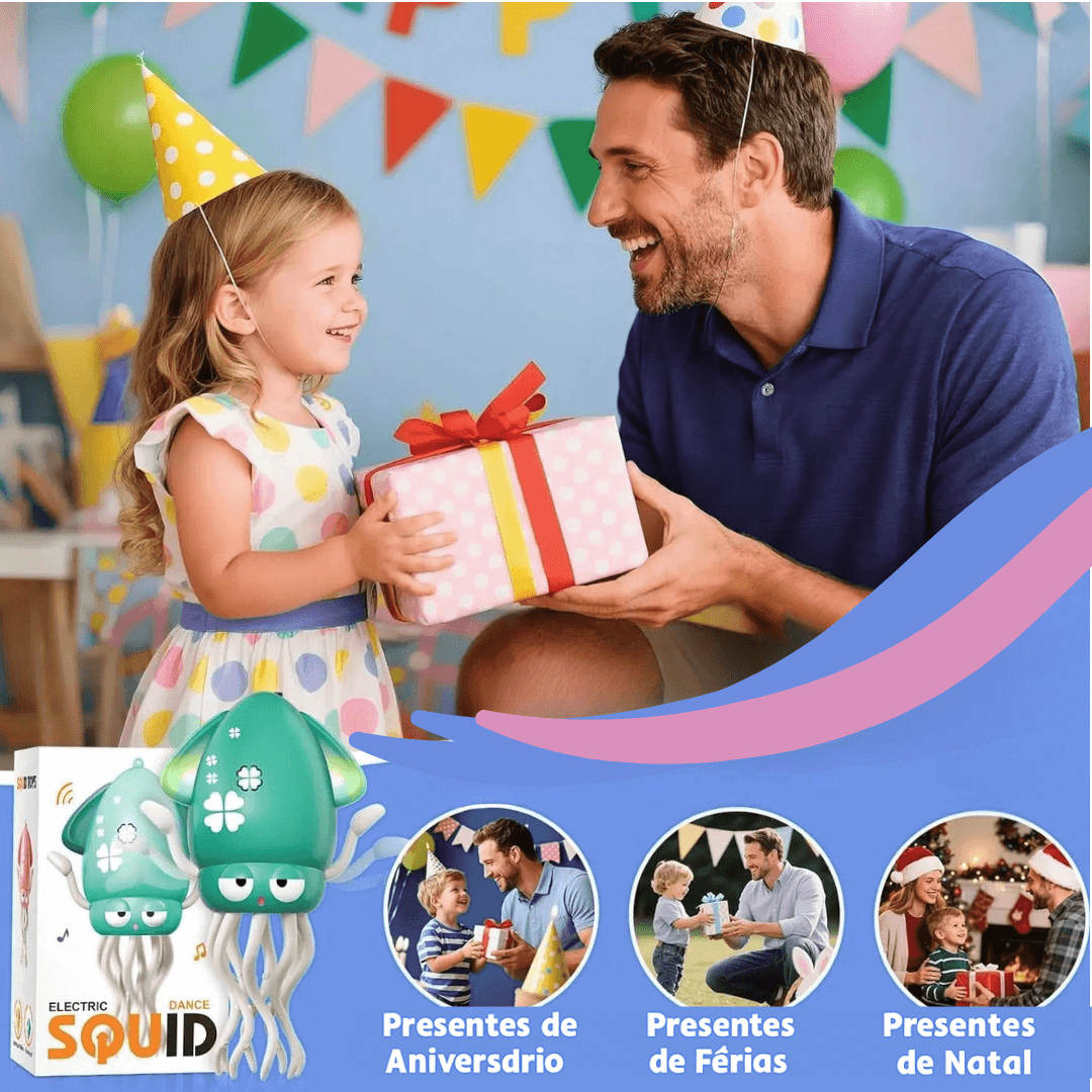 OctoFun™-Polvo Divertido,dança e rasteja