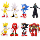 Kit 8x Bonecos Sonic - The Hedgehog - Edição Limitada