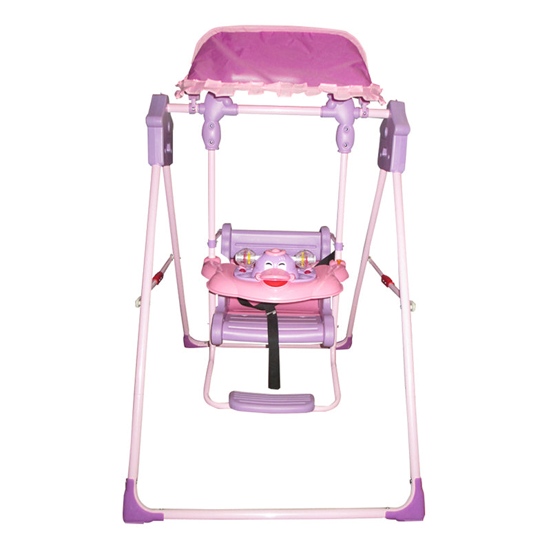 Balanço Musical Baby Wing com Guarda-Chuva e Cadeira de Jantar para Crianças de 6 Meses a 5 Anos