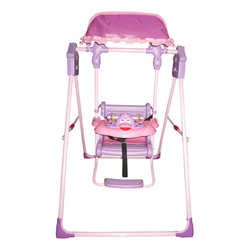 Balanço Musical Baby Wing com Guarda-Chuva e Cadeira de Jantar para Crianças de 6 Meses a 5 Anos